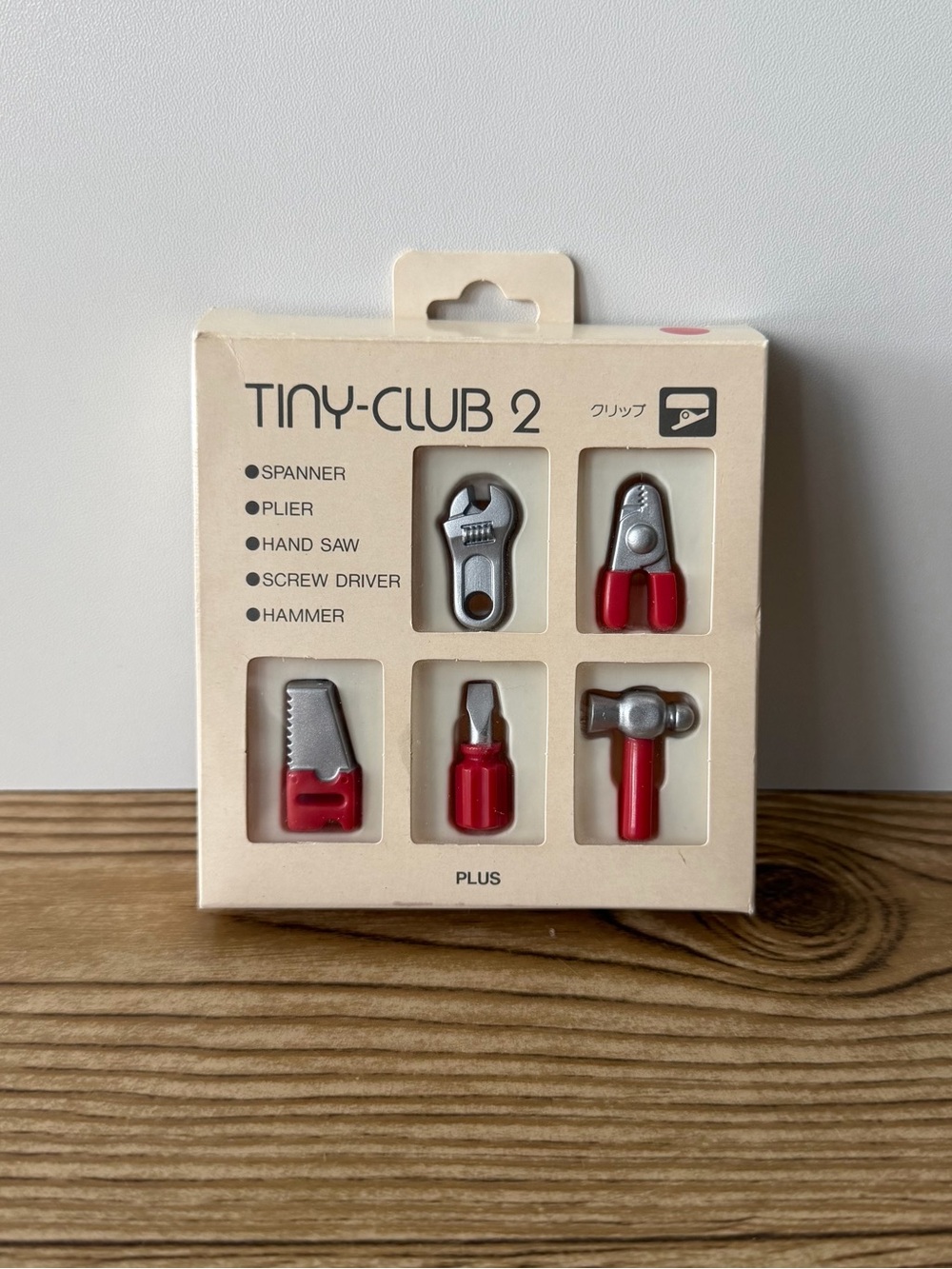 Miniature Red Silver Tool Clips Vintage 1986 Made In Japan Tiny-Club 2